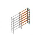 Aanbouwsectie Nedcon Palletstelling 6500x3600x1100mm hxbxd CC15050/1007825 6niveaus 3850kg/niv