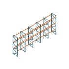 Voordeelrij Nedcon Palletstelling 4500x9725x1100mm hxbxd CC09040/1006820 5secties 3niveaus 2750kg/niv