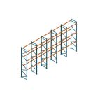 Voordeelrij Nedcon Palletstelling 5000x9725x1100mm hxbxd CC09040/1006820 5secties 3niveaus 2600kg/niv