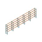 Voordeelrij Nedcon Palletstelling 5000x18600x1100mm hxbxd CC13050/1006820 5secties 4niveaus 2600kg/niv