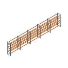 Voordeelrij Nedcon Palletstelling 4000x18600x1100mm hxbxd CC13050/1007825 5secties 5niveaus 2650kg/niv