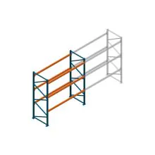 Beginsectie Nedcon Palletstelling 3000x2700x1100mm hxbxd CC11040/1006820 3niveaus 2500kg/niv