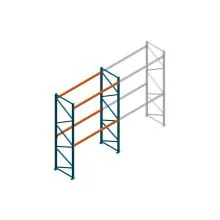 Beginsectie Nedcon Palletstelling 4000x2700x1100mm hxbxd CC11040/1006820 2niveaus 2500kg/niv