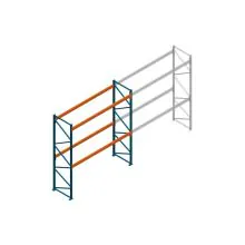 Beginsectie Nedcon Palletstelling 4000x3600x1100mm hxbxd CC13050/1006820 2niveaus 2650kg/niv