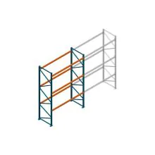 Beginsectie Nedcon Palletstelling 4000x2700x1100mm hxbxd CC11040/1006820 3niveaus 2500kg/niv