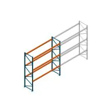 Beginsectie Nedcon Palletstelling 4000x3600x1100mm hxbxd CC13050/1006820 3niveaus 2650kg/niv
