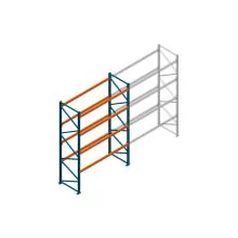 Beginsectie Nedcon Palletstelling 4000x2700x1100mm hxbxd CC11040/1006820 4niveaus 2500kg/niv