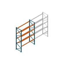 Beginsectie Nedcon Palletstelling 4000x2700x1100mm hxbxd CC13040/1006820 4niveaus 3150kg/niv