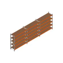 Voordeelrij MP Grootvakstelling 2000x4700x600 hxbxd 5 niveaus RAL2004/Verzinkt 500kg