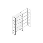 Beginsectie Nedcon SF Legbordstelling 2500x1270x500mm hxbxd 5 niveaus Metaal Verzinkt 60kg Enkel