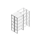 Beginsectie Nedcon SF Legbordstelling 2200x970x1000mm hxbxd 5 niveaus Metaal Verzinkt 80kg Dubbel