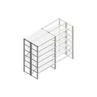 Beginsectie Nedcon SF Legbordstelling 2000x1270x1000mm hxbxd 6 niveaus Metaal Verzinkt 60kg Dubbel