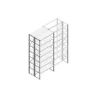 Beginsectie Nedcon SF Legbordstelling 3000x1270x1000mm hxbxd 7 niveaus Metaal Verzinkt 60kg Dubbel