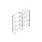 Aanbouwsectie Nedcon SF Legbordstelling 2000x970x600mm hxbxd 4 niveaus Metaal Verzinkt 200kg Enkel