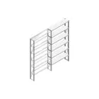Aanbouwsectie Nedcon SF Legbordstelling 2500x1270x300mm hxbxd 6 niveaus Metaal Verzinkt 70kg Enkel