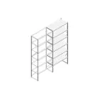 Aanbouwsectie Nedcon SF Legbordstelling 3000x1270x600mm hxbxd 6 niveaus Metaal Verzinkt 175kg Enkel