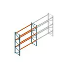 Beginsectie Nedcon Palletstelling 3000x3600x1100mm hxbxd CC13050/1006820 3niveaus 2650kg/niv