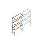 Beginsectie Nedcon Palletstelling 5000x2700x1100mm hxbxd CC13040/1007825 3niveaus 3150kg/niv