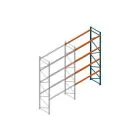 Aanbouwsectie Nedcon Palletstelling 5000x2700x1100mm hxbxd CC09040/1006820 4niveaus 2000kg/niv