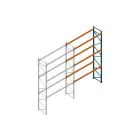 Aanbouwsectie Nedcon Palletstelling 6000x3600x1100mm hxbxd CC13050/1006820 3niveaus 2650kg/niv